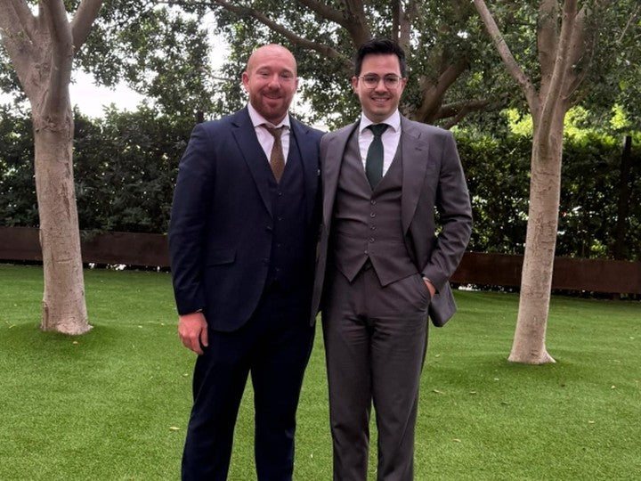 Los cofundadores de OK Perfumes en 2026, en el sexto aniversario