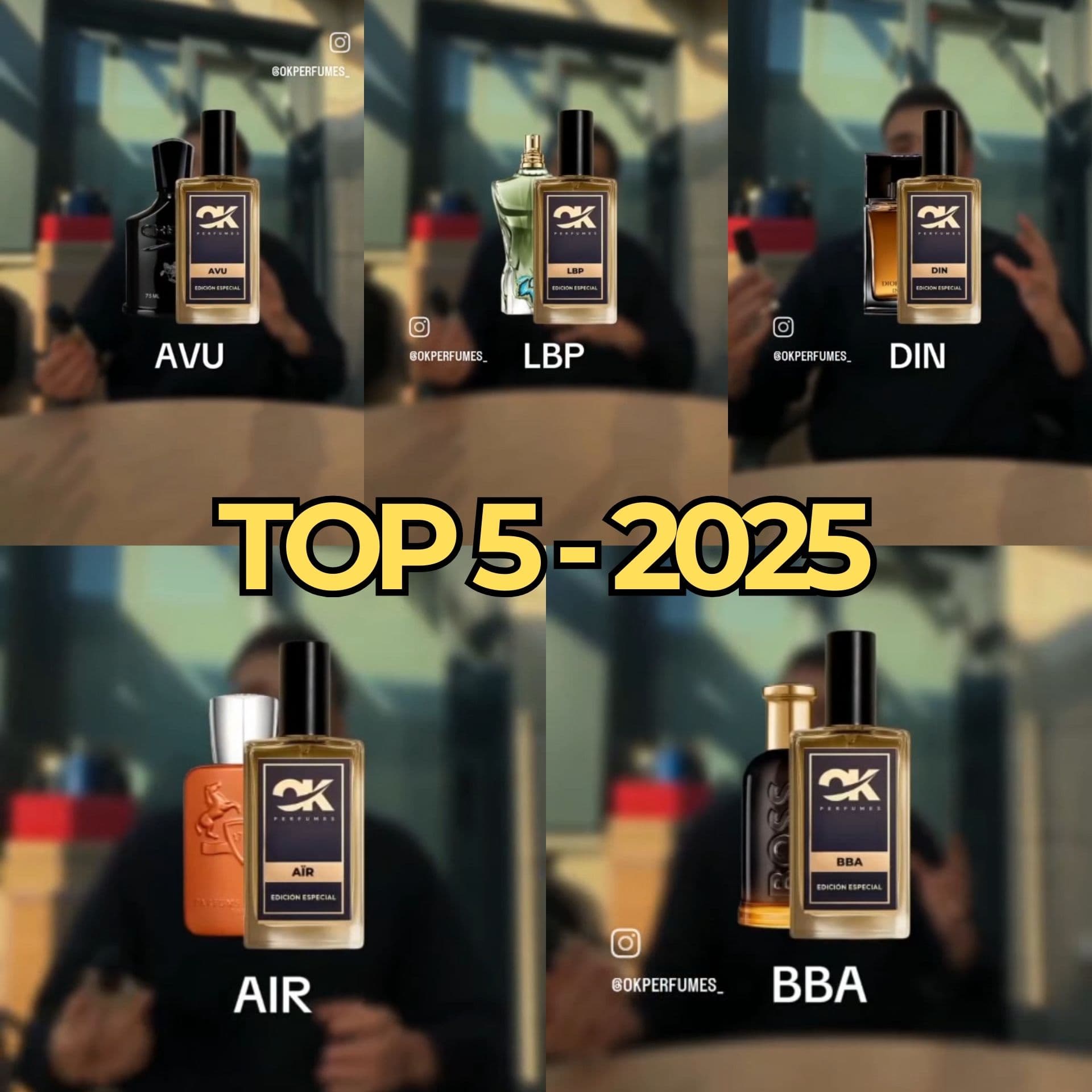 PACK TOP 5 2025 | Selección Definitiva Hombre - 5x30ml