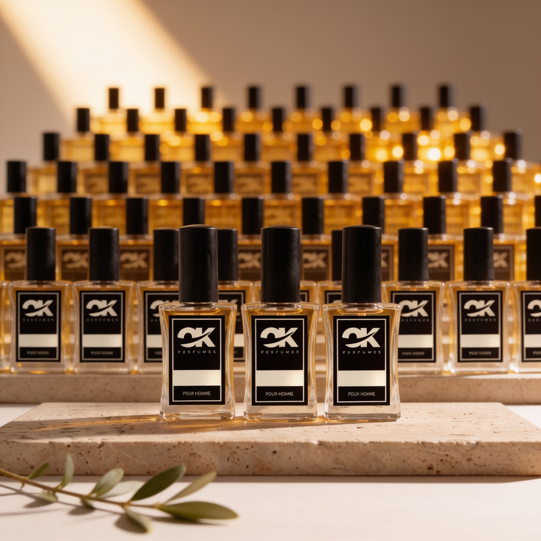 Mega Pack Top Ventas Masculinos - perfumes de equivalencia sobre travertino
