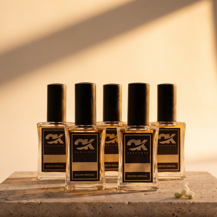 Pack Nicho El Pack de Packs - perfumes de equivalencia sobre travertino